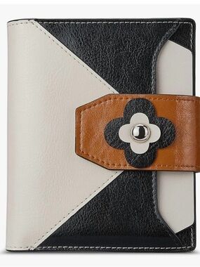 BOSTANTEN Women
Leather Wallet  Fllower Snap Closure
